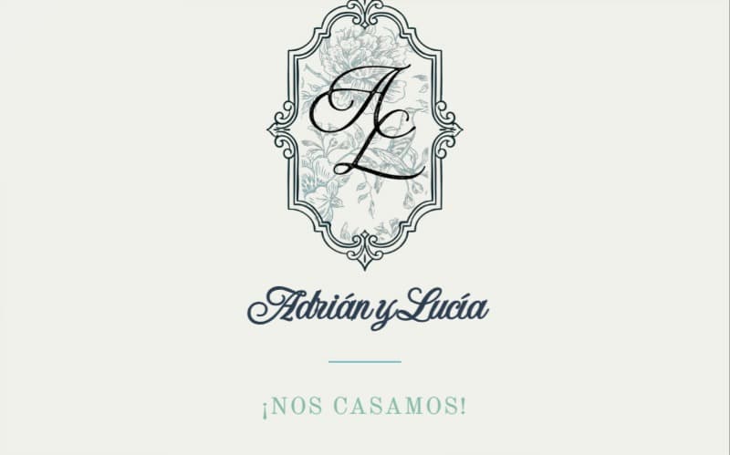 Web de boda de Adrián y Lucía, próximamente en España