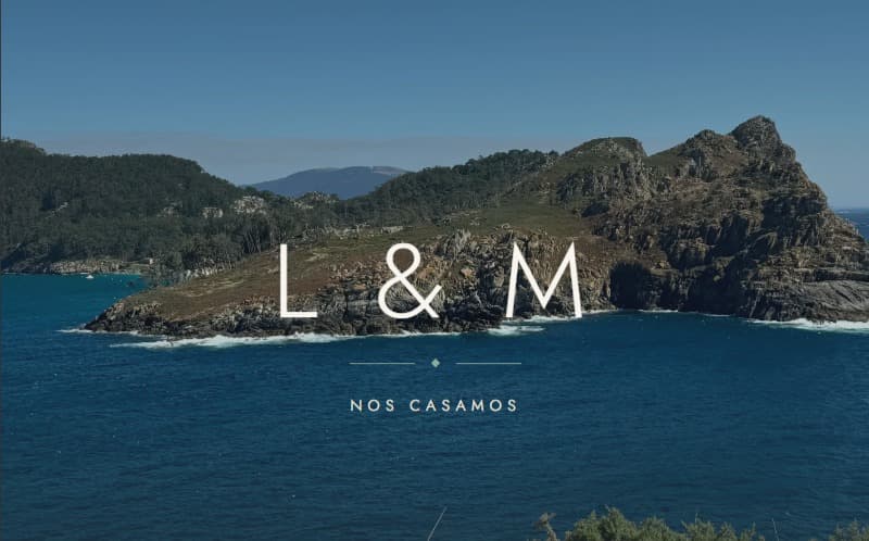Web de boda de Lucas y Marta, próximamente en España
